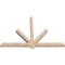 Ekena Millwork Kennewick Smooth Timber Gable Bracket, Douglas Fir, 72"W x 48"H x 3 1/2"D x 3 1/2"F, 16/12 Pitch GBW072X48X0404KEN00SDF - alternate 2